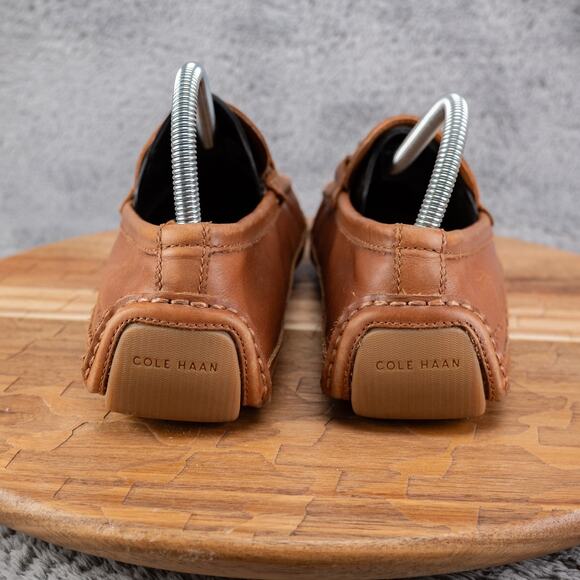 Cole Haan C35784 Wyatt Brown Leather Bit Driver Loafer Shoes Men's Size 7 M - Picture 4 of 9